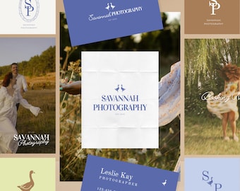 Photographer Branding Bundle | Logo Kit + Instagram Templates + Business Card | Canva Editable Branding