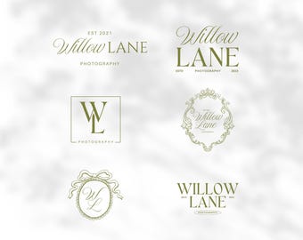 30 szablonów logo dla fotografów, elegancki pakiet gotowych logo | Canva Edytowalny, Pobieranie cyfrowe