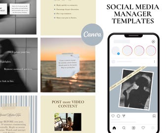 Plantillas de Canva para Instagram / Gestor de redes sociales, Pequeñas empresas (1080x1350)