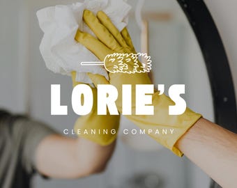 Modelli di logo per imprese di pulizie, loghi per imprese di pulizie (download digitale)