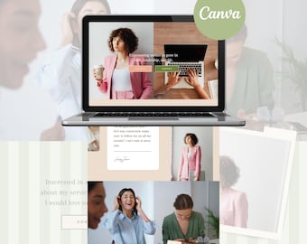 Plantilla web de Canva / Página de destino empresarial
