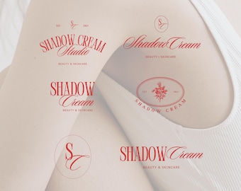 15 Beauty Logo Templates, Elegant Premade Branding Kit | Skincare Logos | Canva Editable, Digital Download