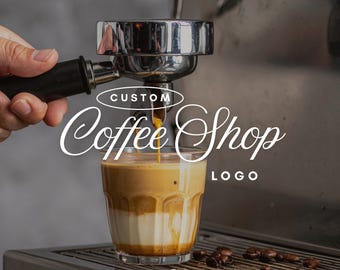 Custom Coffee Shop Logo Design | Branding Package, Final Files (Digital Download)