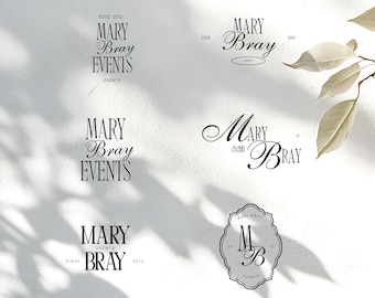 20 Logo Templates, Elegant Canva Logos, Event & Wedding Planner Branding Kit (Digital Download)