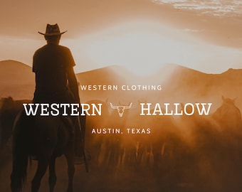 Western Logo Templates, Editable Branding Kit (Digital Download)