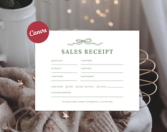 Modello di ricevuta / Modulo Canva modificabile