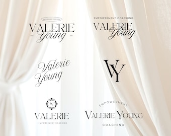 15 eleganti modelli di logo per coaching, kit di branding aziendale predefinito (download digitale)