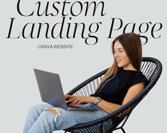 Custom Canva Website Landing Page Design | Small Business Website Design
