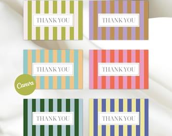 Modelli modificabili per biglietti di ringraziamento per i clienti, biglietti da inserimento Canva