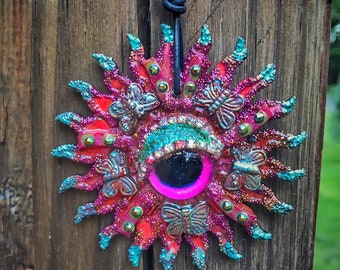 SunBurst Eye Pendant by BlueMoose ART