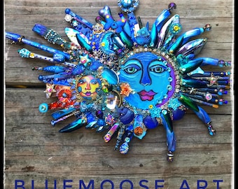 The Fantastic Bead Mosaics Sun Series The Blue Planet 2 by BlueMoose Art