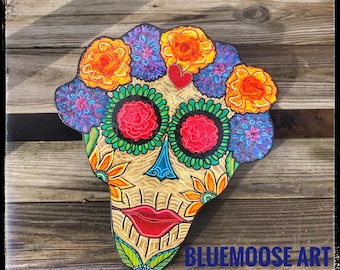Handpainted Wall Art La Calavera Catrina #2