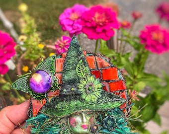 Mixed Media Assemblage of Witches Art by BlueMoose Art
