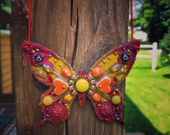 Beautiful Butterfly Pendant by BlueMoose Art