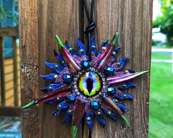 SunBurst Eye Pendant by BlueMoose ART