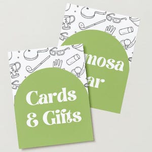Golf Themed Bridal Shower Signage Template