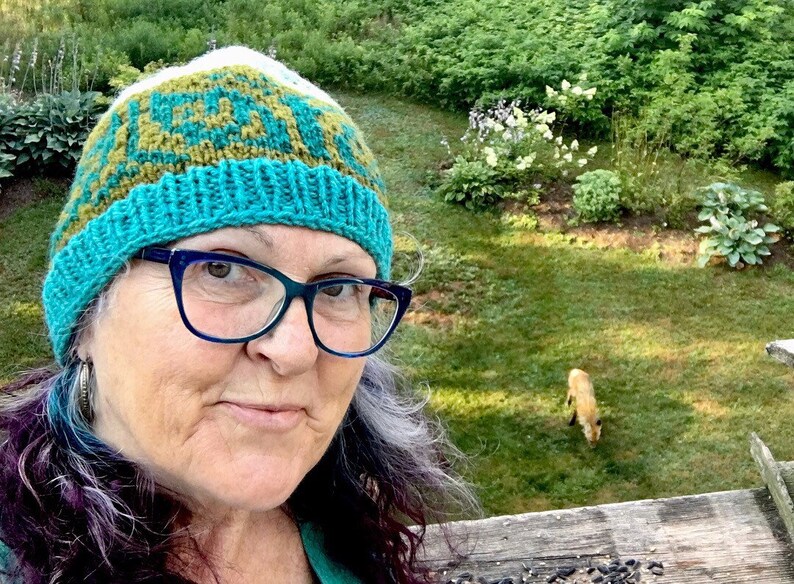 Women Knit WooDLaND HAT Ladies Multicolor Wool CAP Teal Olive Mint BoHo Girl LeAVeS BeANiE Colorful Winter ToQUE Hand Dyed Painted Yarn