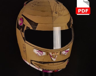 F1 Racecar driver Helmet DIY TEMPLATES