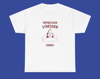 USA depressed stressed horny unisex tshirt