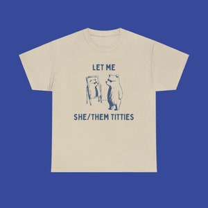 USA let me she/them unisex tshirt image 6