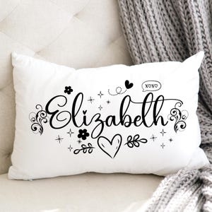 Custom Pillow, Personalized Teen Girl Gift, Cute Bedroom Decor, Name Pillow for Girls Room, Girls&#39; Present, Teenage Girl Room Decor, Custom