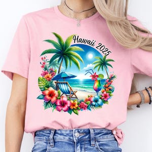Hawaii Trip T-Shirt, Hawaii Beach Vacation Tee, Hawaii Family Trip 2025 Shirt, 2025 Family Vacation T-Shirt, Hawaii Trip 2025 T-Shirt