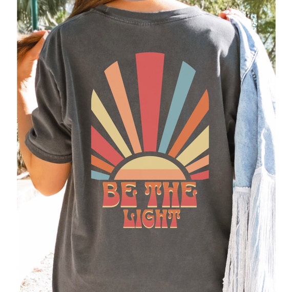 Be The Light Retro Christian Inspirational Religious Faith T-Shirts Be The Light Retro Christian Inspirational Religious Faith T-Shirts