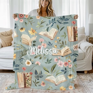 Book Blanket Etsy