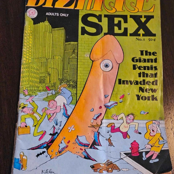 Bizarre Sex #1 1972 1st Print The Penis That Invaded NY Very RARE