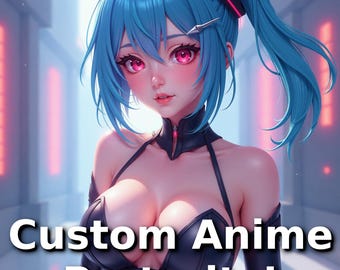 CUSTOM Anime Portraits - Choose any hair color, clothing, setting, and MORE!