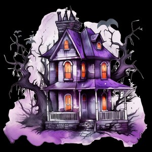 Digital Download Purple Halloween Clipart Set Spooky Clipart digital-download-purple-halloween-clipart-set-spooky-clipart