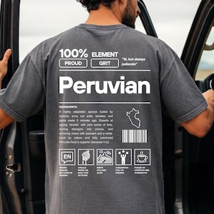 Peruvian Shirt, Funny Peru Gift, Latina Graphic Tee, Orgullo Peruano Shirt, Latino Gifts, Cusco Souvenir, Cultural Shirt