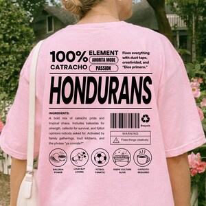 Comfort Colors Honduran Shirt, Funny Baleada Lover Tee, Catracho Heritage Gift, Honduras Pride Souvenir, Honduran Sweatshirt