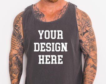 Custom Tank Top, Your Design Tank Top, Custom Photo Tank Top Comfort Colors College Shirt Custom Gym Tank Top, Custom City Tank Top