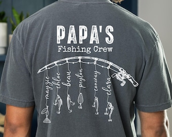 Reel Cool Papa Fishing Retro Shirt, Fishing Grandpa Sweatshirt, Gift for Papaw, Fishing Lover Tee Custom Fishing Dad Shirt Dad Birthday Gift
