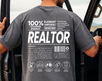 Comfort Colors Funny Realtor Shirt, Real Estate Sweatshirt, Custom Realtor Tee, New Realtor, Realtor Christmas Gift, Realtor Girl Sweatshirt