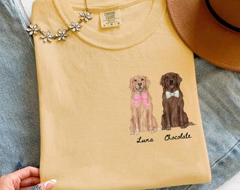 Custom Dog Name Comfort Colors Shirt Stay Golden Sweatshirt Funny Golden Retriever Dog Lover Gift Retro Dog Sweater Minimal Dog Mom Shirt