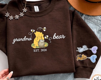 Grandma Sweatshirt Comfort Colors Est 2026, Custom Crewneck Grandma Gift, Grandma Sweater, New Grandma Gift, Gift First Time Grandma