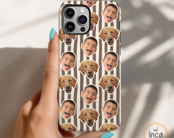 Custom Pet Photo Magsafe Phone Case, Cat Face Phone Case, Funny Baby Pet Dog Cat for iPhone 17 16 15 14 13 12 Pro Max, Gift For Dog Mom