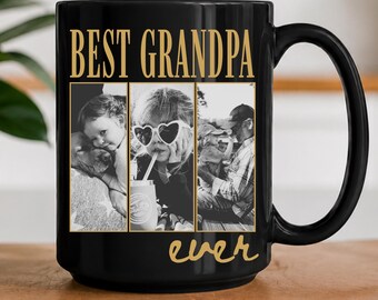 Best Grandpa Mug, Custom Photo Dad, Gift from Grandkids, Baby Face Photo Mug, Custom Grandpa Gift, New Grandpa Gift, Fathers Day Grandpa