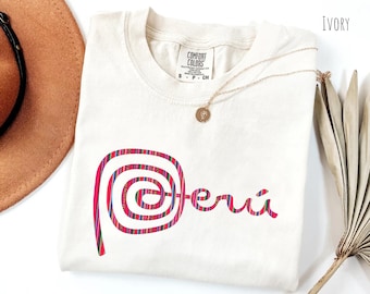 Andean Peru Logo T-Shirt, Marca Peru Design Tee, Peruvian Heritage Gift, Peru Pride Apparel, Latin American Cultural Shirt, Peru Souvenir