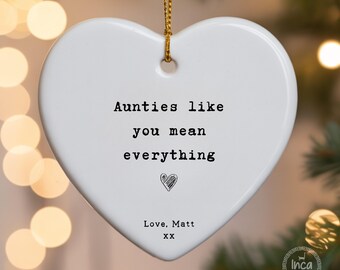 Sister to Auntie Ornament, Promoted to Auntie, Christmas Ornament, First Time Auntie Ornament, Auntie Pregnancy Reveal, New Auntie Keepsake