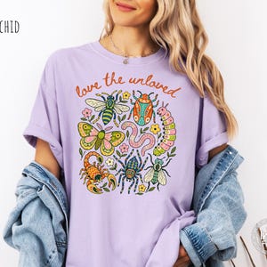 Love The Unloved Shirt, Cute Weird Animal Shirt, Bug Lover Gift, Vintage Entomology Tee, Biology Teacher Gift, Insect Lover Tee image 12