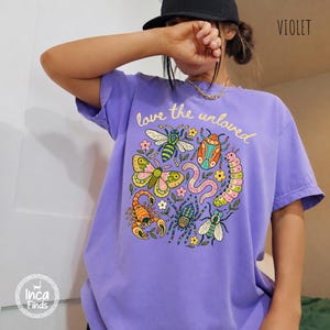 Love The Unloved Shirt, Cute Weird Animal Shirt, Bug Lover Gift, Vintage Entomology Tee, Biology Teacher Gift, Insect Lover Tee image 11