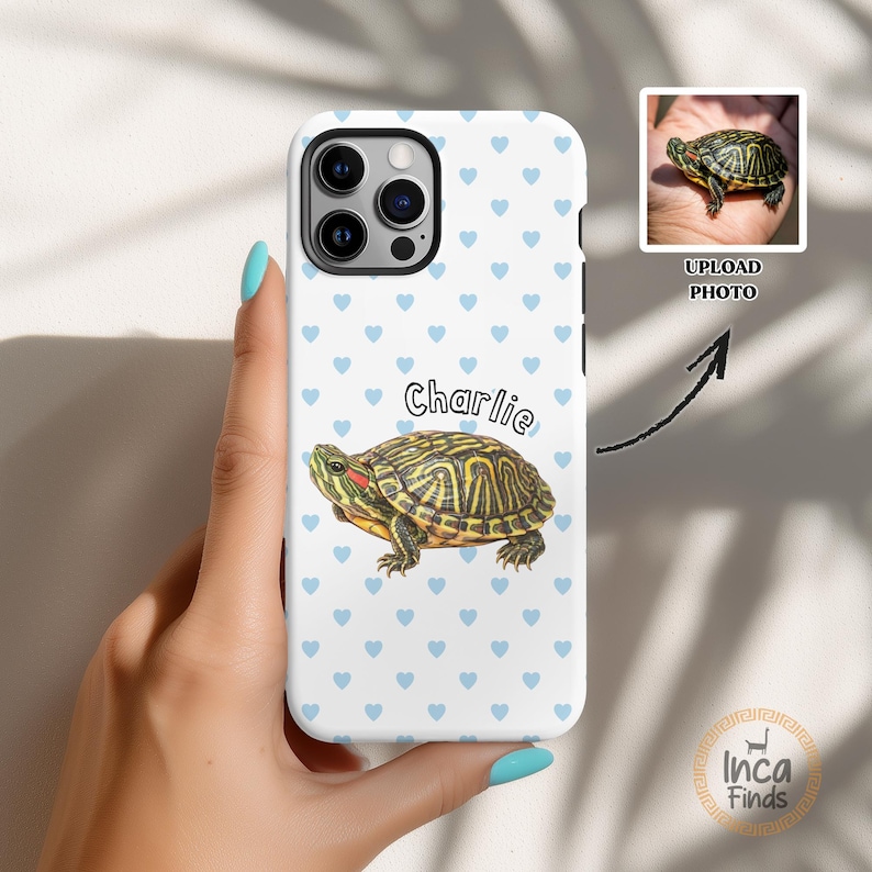 Custom Pet Phone Case, Pet Portrait from Photo, Personalized Striped Phone Case, Dog Cat Phone Case Gift for Pet Lover, iPhone 17 Cover image 5