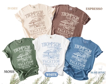 Personalized Family Vacation Shirts, Custom Beach Trip Tee, Matching Summer Travel Shirts, Friends Vacation Tees