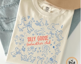 Funny Goose Godmother Shirt, Silly Goose Godmom Gift, Godparent Proposal Shirt, Pregnancy Announcement Tee, Godmother crewneck