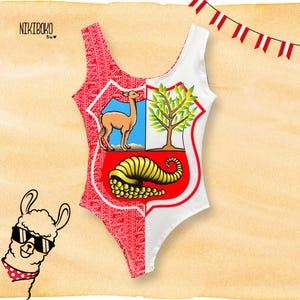 Peruvian Bodysuits - Peru Bodies - Peruvian Escudo Bodysuit - Gift for Peruana -  Inca Style Peru Bodysuit - Unique Peruvian Gift - Peruano