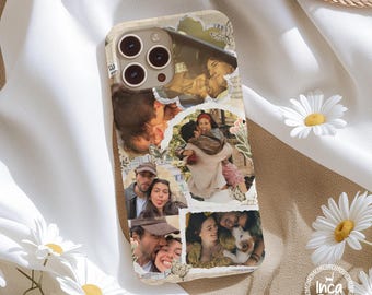 Personalized Custom Picture Collage phone case, Photo collage iPhone 17, 16, 15,14,13, Personalized gift for Couples, with MagSafe