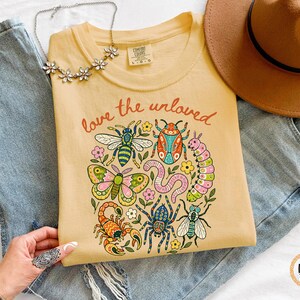 Love The Unloved Shirt, Cute Weird Animal Shirt, Bug Lover Gift, Vintage Entomology Tee, Biology Teacher Gift, Insect Lover Tee image 7